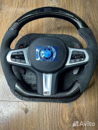 Руль BMW G05 G06 G30 тахометр алькантара карбон