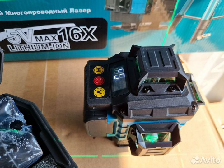 Лазерный уровень makita 4D нивелир 16 линий