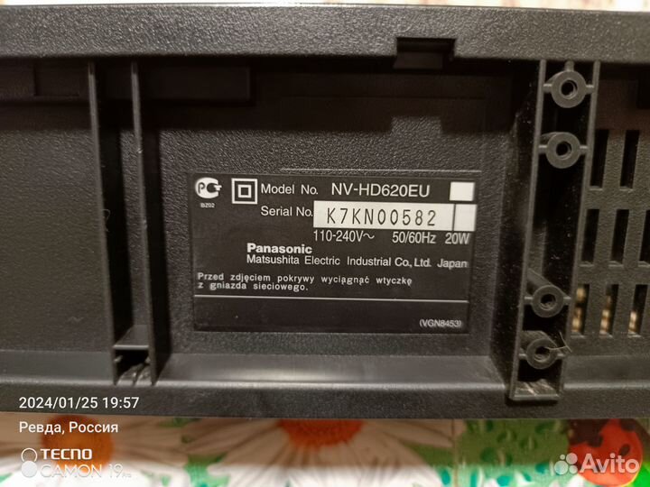 Видеомагнитофон panasonic nv hd 620,hi-fi