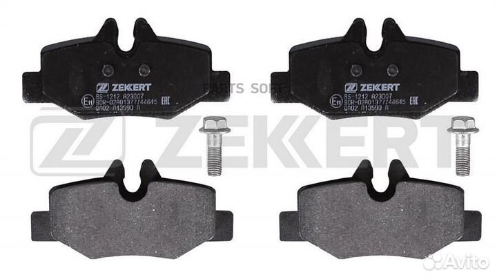 Zekkert BS-1212 Колодки торм. диск. задн. MB Viano (639) 03- Vito (W639) 03