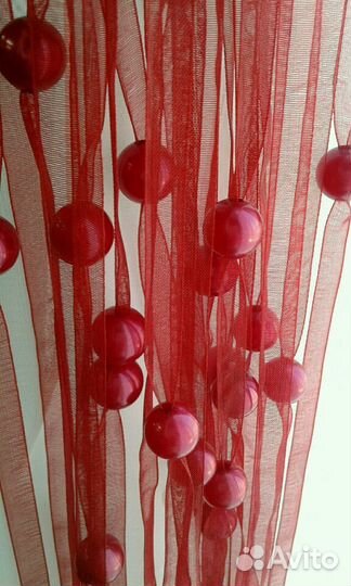 Шторы из капроновой ленты с бусинками