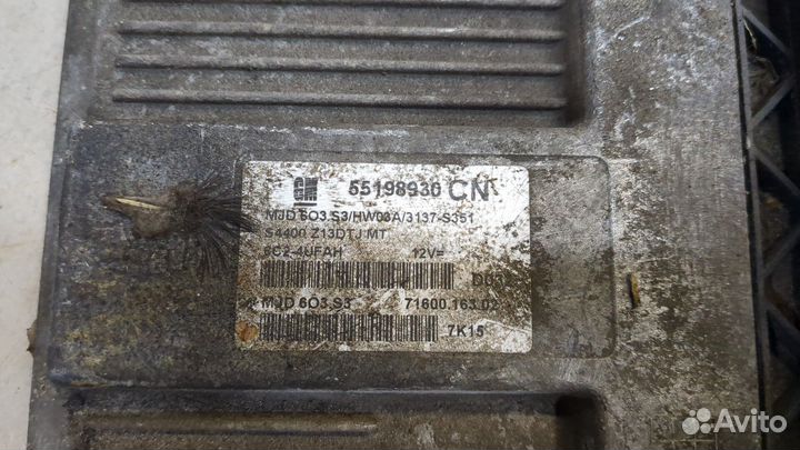 Блок управления двигателем Opel Corsa D, 2007