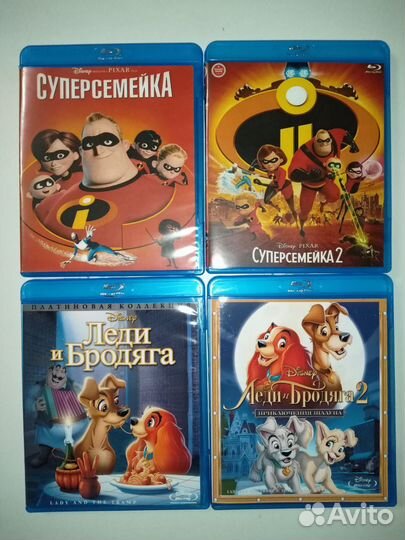 Blu-ray диски. Мультфильмы. Разные