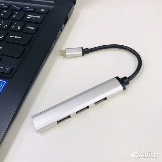 Хаб Разветвитель адаптер Type-C+USB 3.0 Borofone 2