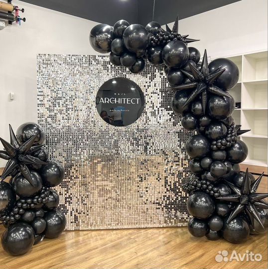 Фотозона из пайеток