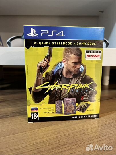 Cyberpunk 2077 ps4 steelbook +comicbook