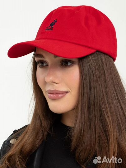 Кепка бейсболка женская красная Kangol