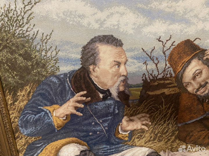 Картина вышитая крестом ручная работа
