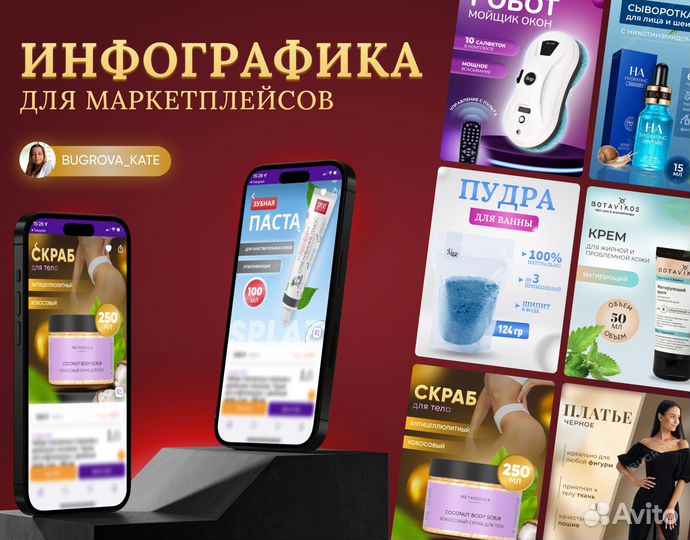 Инфографика для маркетплейсов wildberries ozon