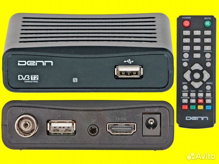 Приставка DVB T2 Denn DDT-151. Гарантия 6 месяцев
