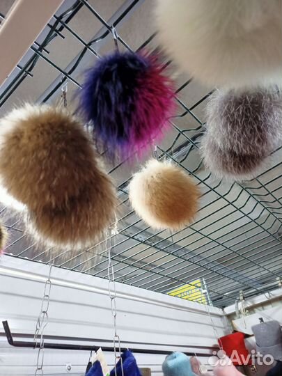 Помпоны из натурального меха Арт.Пм121