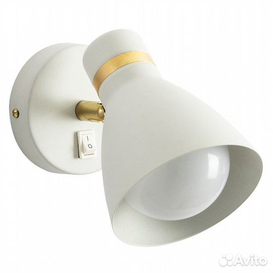 Спот arte lamp Fafnir E27 1х40Вт металл белый