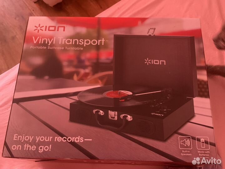 Проигрыватель ION Vinyl Transort (black)