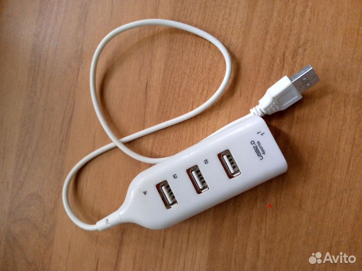 USB разветвитель на 4 порта, 3 порта