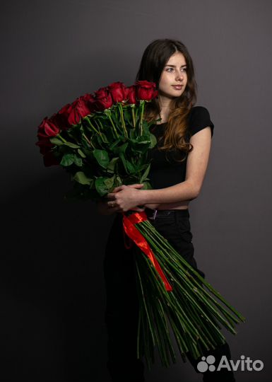 Метровые розы 100 см с доставкой