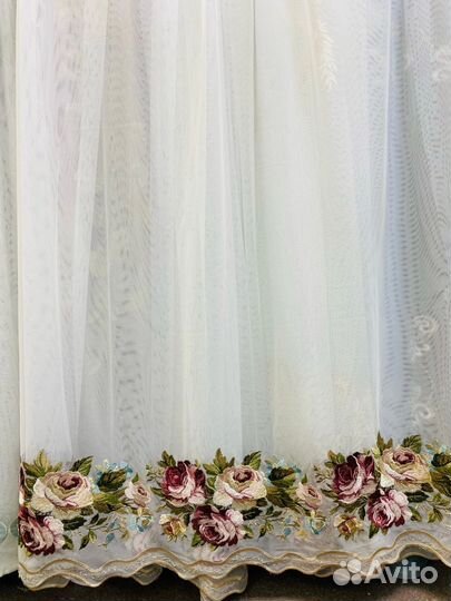 Тюль Дикая Роза Новый