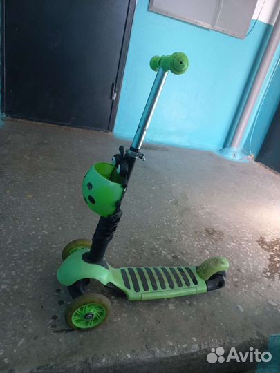 Самокат детский трехколесный бу