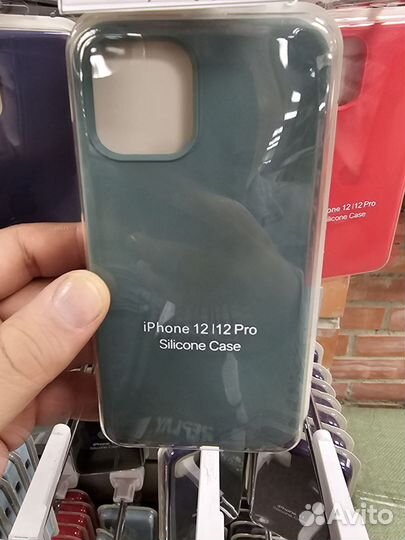 Силиконовые чехол под оригинал iPhone 11, 12, 13