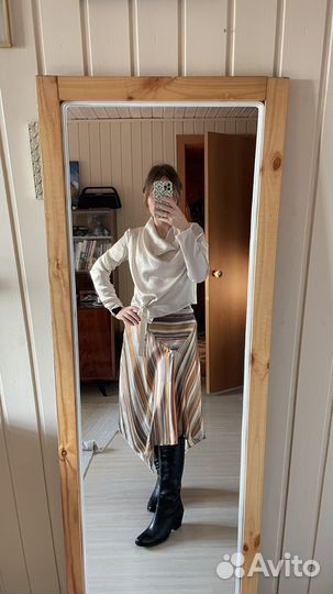 Шелковая юбка 46 размер