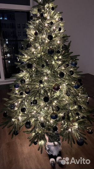 Ель новогодняя. 1.8м. Литая+пвх