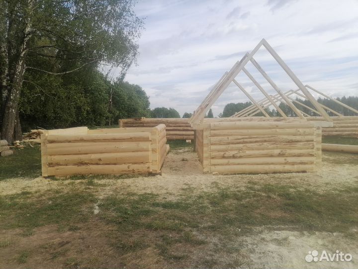 Готовая баня из сруба