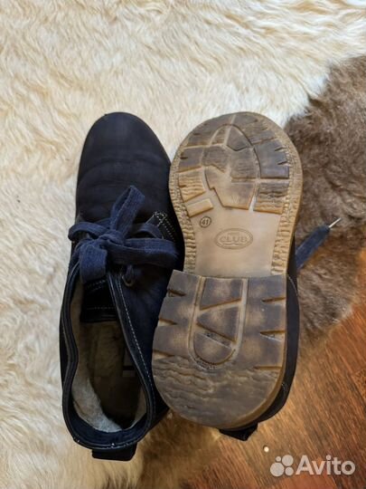 Ботинки зимние мужские замша р.41