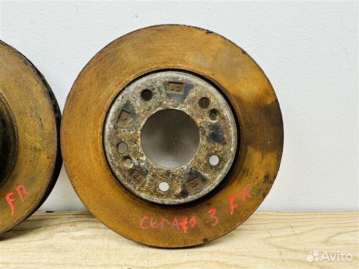 Тормозной диск передний Kia Cerato 3 2.0 G4NA