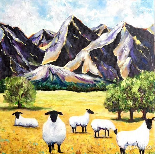 Картина маслом на холсте пейзаж