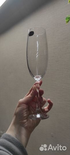 Бокалы для шампанского. Чешское стекло bohemia