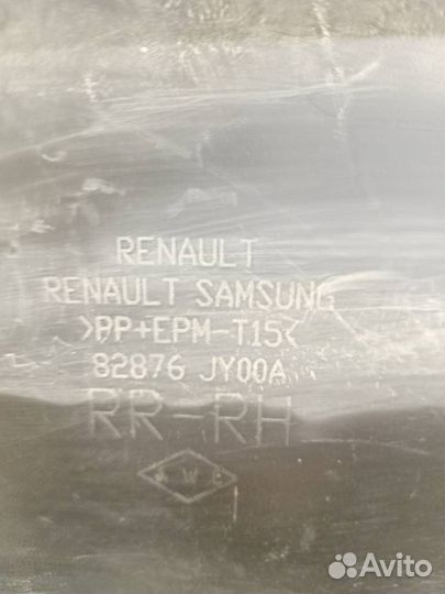 Молдинг двери задней правой