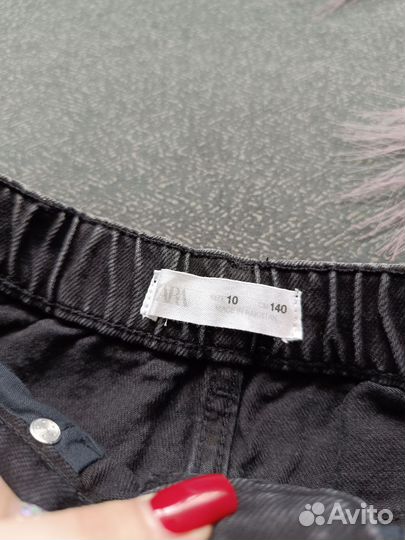 Джинсы zara размер 140 широкие