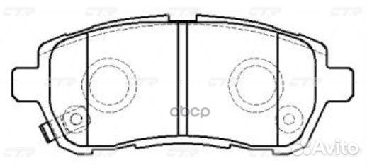 CKD-22 GK0145 Колодки тормозные дисковые пе