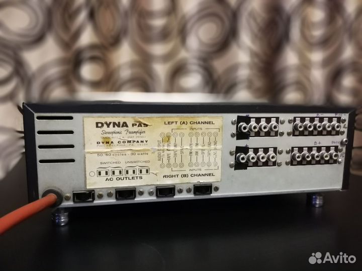 Dyna Pas предварительный ламповый усилитель