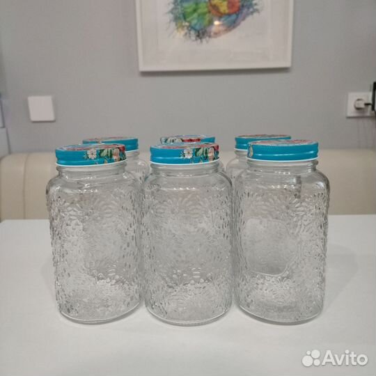 Банки для сыпучих продуктов стекло