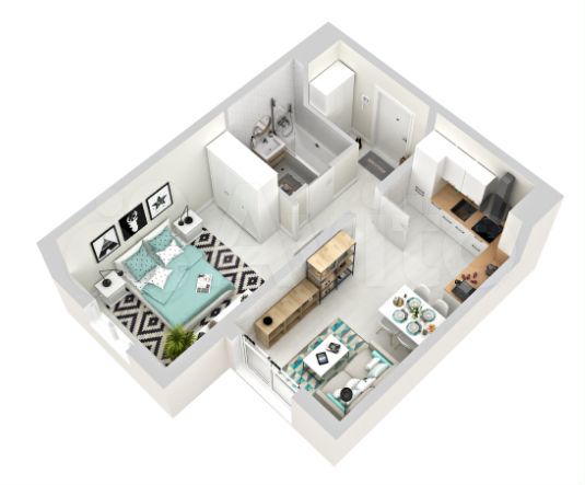 1-к. квартира, 37,1 м², 3/18 эт.