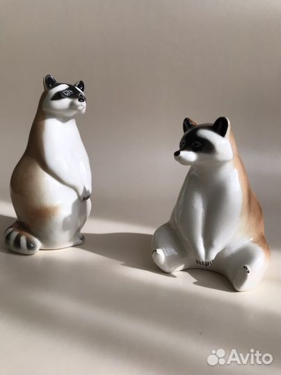 Фарфоровые статуэтки лфз еноты