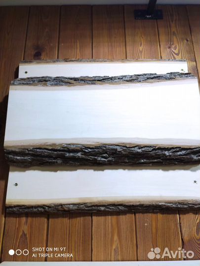 Доска липа необрезная строг. с корой