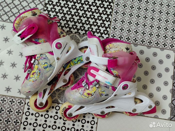 Роликовые коньки детские раздвижные 26-29
