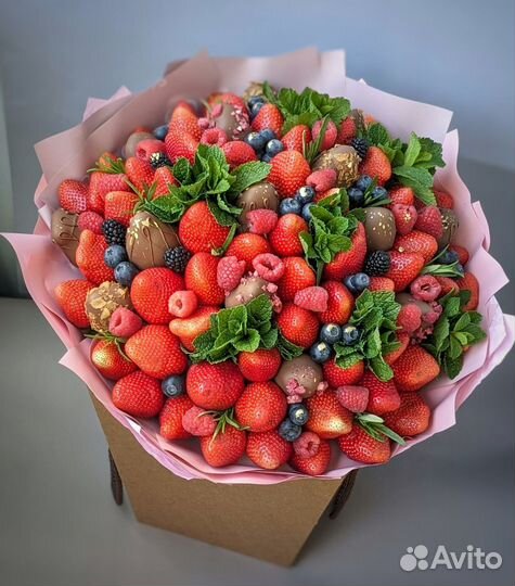 Съедобные букеты / Букет из клубники