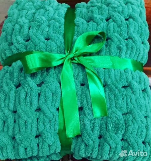 Плед из ализе пуффи