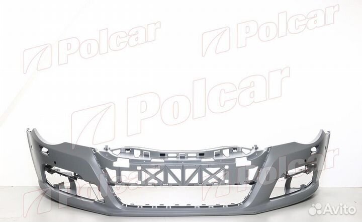 Vw passat cc (3cc) 06.08- :бампер передний (грунт., с отв. под омыватели фар, под парктроники) на Vo
