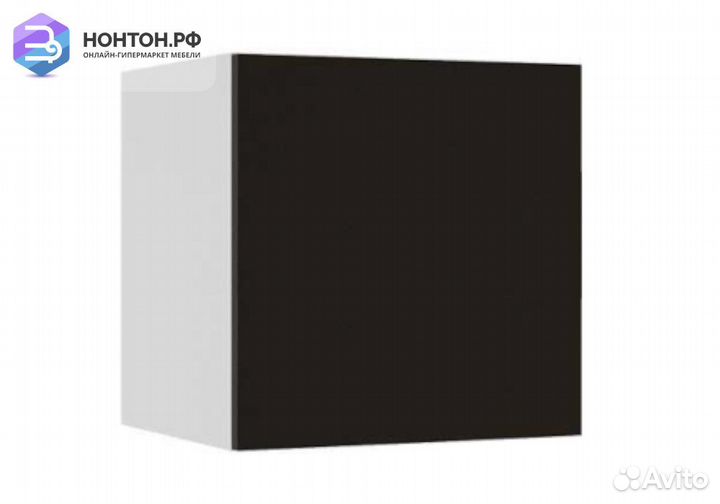 Куб Флорис черный глянец / белый