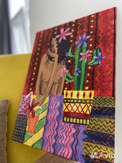 Картина в стиле ню «Летний зной»