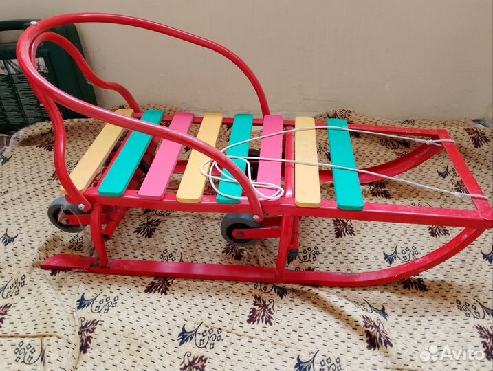 Детские санки с колесами