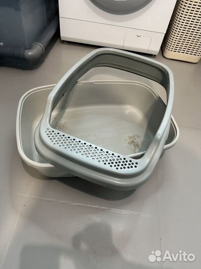 Лоток для кошек большой с бортиками