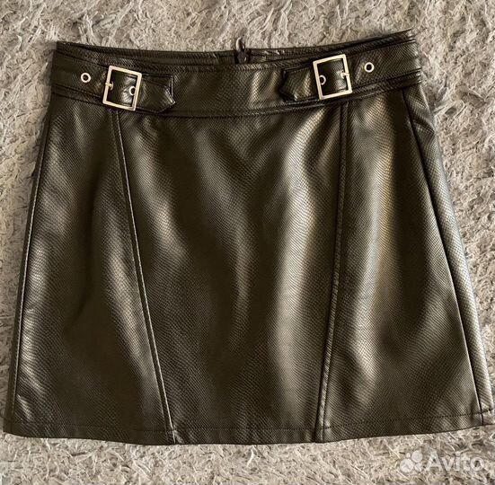 Юбка экокожа