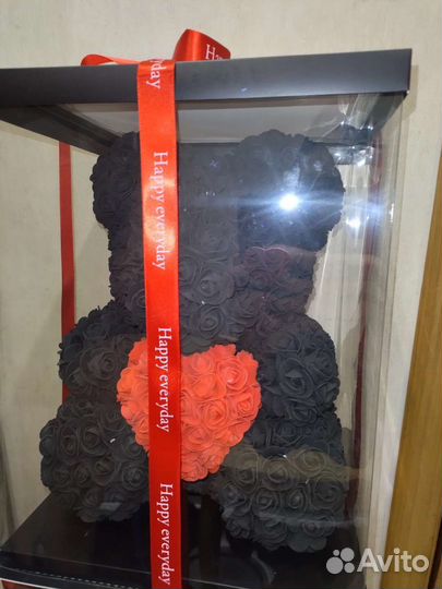 Мишка из роз 40 см