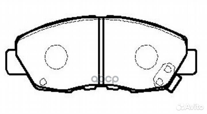 Колодки тормозные перед honda CR-V RD1/2/4/ ACC