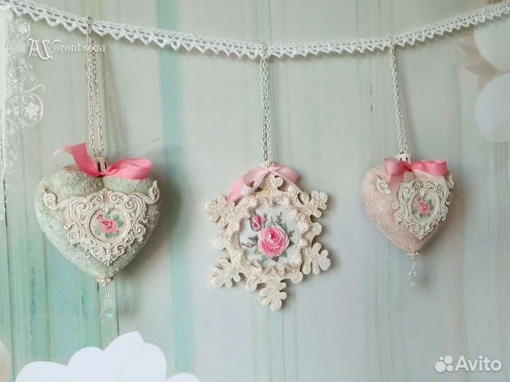 Елочные игрушки ручной работы