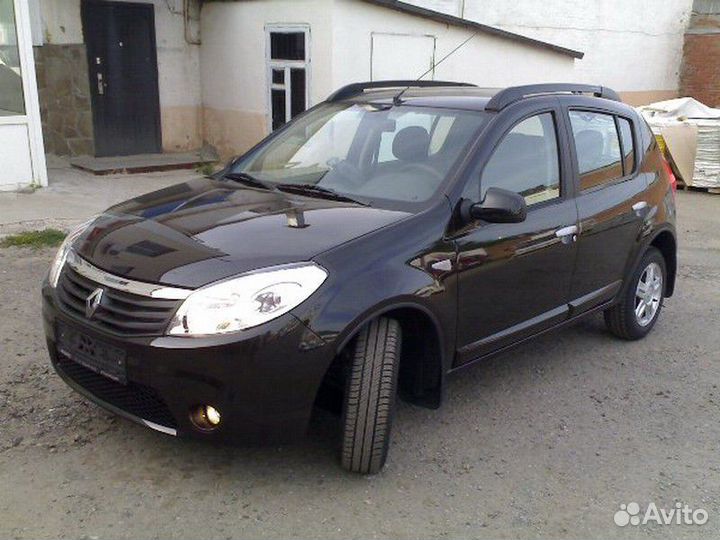 Рейлинги черные для Renault sandero II с 2014г